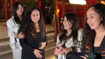 Ektaa Kapoor Hides Behind BFF, Ruchikaa While Posing For Paps, Gets Slammed For Uncomfortable Outfit