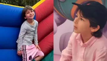 Taimur Ali Khan Looks Cute In A Sports Jersey As He Celebrates His 7th B'Day In A Soccer-Themed Bash