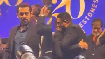 Salman Khan Hugs Abhishek Bachchan And Amitabh Bachchan At A B'Day Party, Video Goes Viral
