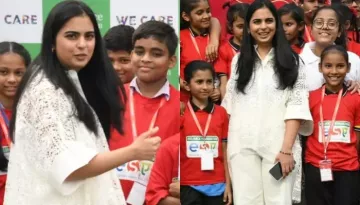 Isha Ambani Wore A Super Expensive Dior Lace Top Worth Rs. 3.15 Lakhs For Christmas Party