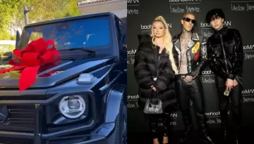 Kourtney Kardashian And Travis Barker Gift His Kids USD 300 Thousand Mercedes As Christmas Presents