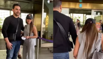 Arbaaz Khan Jets Off With Sshura Khan To Spend Their Honeymoon, Walks Hand-In-Hand At The Airport