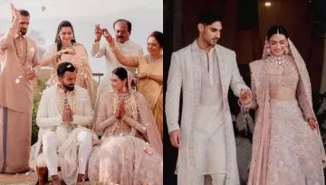 Athiya Shetty Gets A Kiss From Dad, Suniel During 'Bidaai', Brother, Ahan Walks Her Down The Aisle