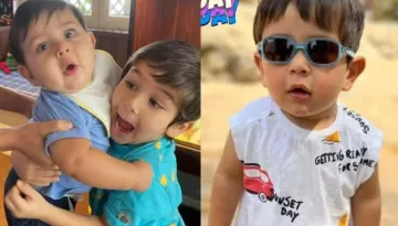 Kareena Kapoor's Son, Jehangir Dons A GAP Hoodie On A Vacation, Cutely Flaunts His Oversized Boots