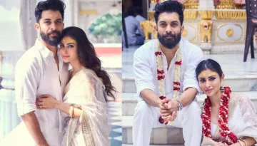 Mouni Roy Looks Pretty In A Sheer Saree On First Anniversary, Flaunts 'Sindoor' And 'Shakha Pola'