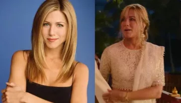 53-Year-Old 'Friends' Fame, Jennifer Aniston Stuns In A Manish Malhotra Embellished Ivory Lehenga