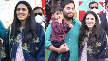 Shloka Mehta Carries Hermes Mini Kelly Bag Worth Rs. 34 Lakhs For Son Prithvi's Second Birthday Bash