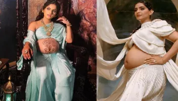 Pregnant Blogger Gets Inspired From Sonam Kapoor's Maternity Look, Flaunts Mehendi On Bare Baby Bump