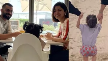 Virat Kohli Walks Hand-In-Hand With 2-Year-Old Daughter, Vamika And Wifey, Anushka Sharma On A Beach