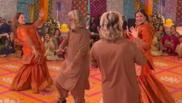 Pakistani Girl Dances With An Old Man On Bipasha Basu's 'Beedi Jalaile' Song At A Wedding Function