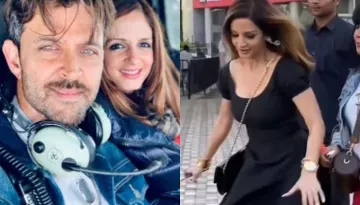 Hrithik Roshan's Ex-Wife, Sussanne Khan Trips In Front Of The Paps, Troll Says, 'Utari Nahi Raat Ki'