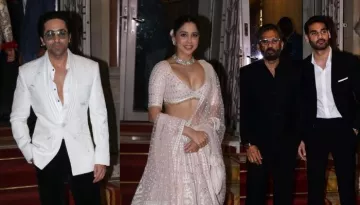 Raveena Taurani's Reception: Ayushmann's Retro Look, Sharvari Wagh's 'Chikankari' Lehenga And More