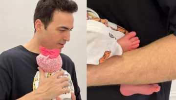 Ayaz Khan Shares Cute Picture With His Daughter, Dua, Shows A Slight Glimpse Of Newborn Baby's Face