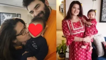 Kratika Sengar Twins With Daughter, Devika In Red Ethnic Ensembles, Shares Glimpses Of Her 'Mundan'