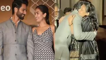 Shahid Kapoor Gives A Tight Hug To His Step-Mom, Supriya Pathak At The Premiere Of His Film