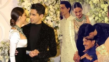 Kiara Advani Is Already A Doting 'Bahu', Guides Father-In-Law To Pose For The Camera At Reception