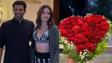 Ananya Panday Flaunts A Rose Bouquet On Valentine's Day, Netizens Speculate It's Aditya Roy Kapur
