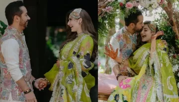 Shivaleeka Oberoi Stuns In A Green Attire On Mehendi Ceremony, Her Unique Pearl Passa Is Unmissable