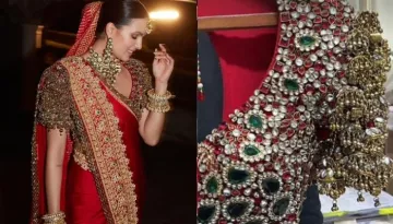 Hardik Pandya's Wife, Natasa Stankovic's Blouse For 'Phera' Was Made From Real 'Jadau' Jewels