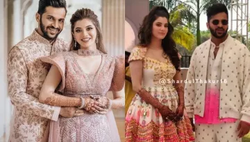 Shardul Thakur's Bride-To-Be Dons A Shimmery Pink Mini Dress With Matching Heels At Their Pool Party