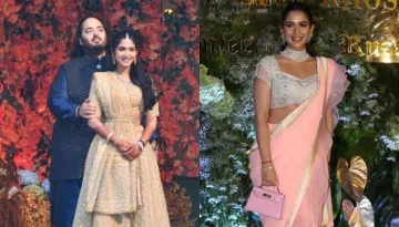 Radhika Merchant Dons Pink-Hued Saree With A Mini Kelly Bag Worth Approx Rs. 48 Lakhs At AJSK's Bash