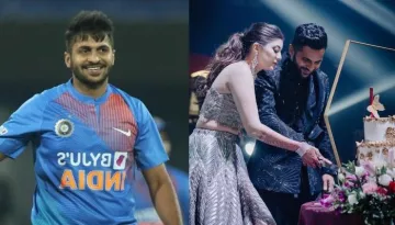 Shardul Thakur And Mittali Parulkar's Reception Pictures: Bride Stuns In A Unique Metallic Lehenga