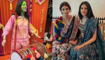 Holi 2023: Navya Naveli Nanda Plays 'Dhol' At Fun-Filled Celebration, Mom, Shweta Bachchan Reacts