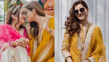 Rubina Dilaik Wore An Expensive 'Salwar Suit' Worth Rs. 35K For Sister, Jyotika's 'Haldi' Ceremony