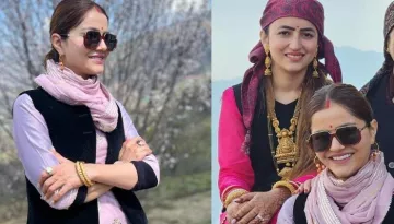 Rubina Dilaik's Sister Jyotika's First Look Post-Wedding, Flaunts 'Pahadi' Roots In Temple Jewellery