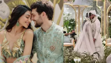 Ananya Panday's Cousin, Alanna Ties Knot With Ivor, Bride Stuns In An Ivory Chikankari Lehenga Choli