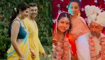 Dalljiet Kaur Gets Married To UK-Based BF, Nikhil Patel, Dons A White Lehenga With Shell 'Kaleeras'