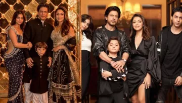 Gauri Khan Twins In Black With SRK And Kids In A Mesmerising Photo Clicked At Their Home's Entrance