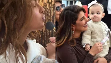 Priyanka Chopra's Daughter, Malti Takes MakeUp Lesson From Mom, Looks Adorably With Her Curious Eyes