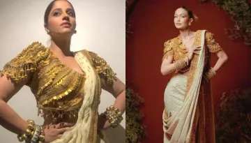 Marathi Actress, Shweta Mahadik Recreated Gigi Hadid's Abu Jani-Sandeep Khosla Saree At Low Budget
