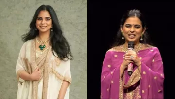 Isha Ambani Looked Radiant In A Custom-Made 'Sharara' Set From Lajjoo At NMACC Opening Event