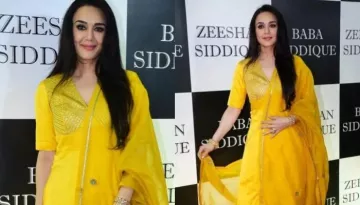 Preity Zinta Gives Summer Fashion Goals In A Yellow Silk 'Sharara' Set Worth Rs. 56K At Iftar Bash