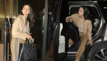 Alia Bhatt Dons Gucci-Adidas Pants Worth Rs 1.6 Lakh, Carries A Tote Bag Worth Rs 2 Lakhs At Airport