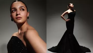 Alia Bhatt Oozes Elegance In A Black Tony Ward Gown At Filmfare Awards, Bags The Best Actor Trophy