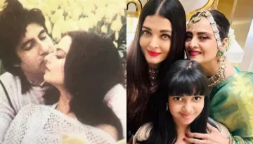 Rekha Bonds With Amitabh Bachchan's 'Bahu' Aishwarya Rai Bachchan, Hugs Aaradhya In Unseen Pictures