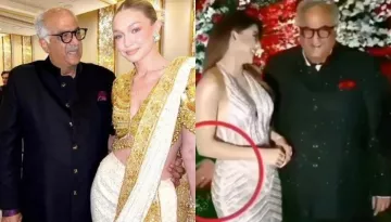 Boney Kapoor Bashed For Holding Gigi Hadid's Bare Waist, Trolls Recall Urvashi Rautela's Incident
