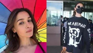 Alia Bhatt Gets Trolled For Wearing A 'Speak Up For Animals' T-shirt While Carrying A Leather Bag