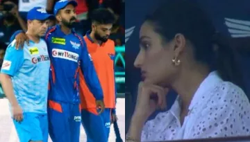 Athiya Shetty Gets Worried As KL Rahul Suffers Injury During LSG Vs RCB Match, Pictures Go Viral