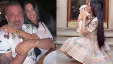 Sanjay Dutt's Daughter, Trishala Wore A Mini Zimmerman Dress Worth Rs. 1.43 Lakhs For Shoot With Dog