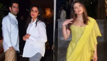 Parineeti Chopra's Engagement: Priyanka Chopra Stuns In A Yellow Off-Shoulder Embroidered Dress