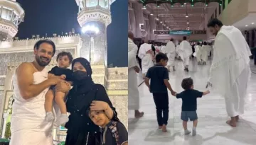 Irfan Pathan Performs 'Umrah' With Wife, Safa Baig And Their Kids, Spends Cute Moments With His Sons