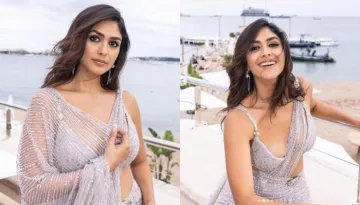 Cannes 2023: Mrunal Thakur Oozes Elegance In A Falguni Shane Peacock Saree And Turns Absolute 'Desi'