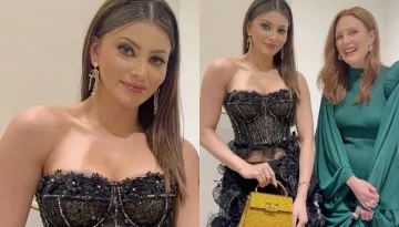 Urvashi Rautela Dons A Ruffle Dress, Styles It With A Sparkling Valentino Bag Worth Rs. 4.60 Lakhs