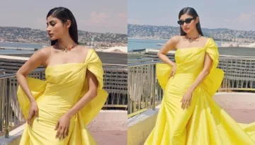 Mouni Roy Dons One-Shoulder Yellow-Hued Gown As She Makes Her Bold Debut At Cannes 2023