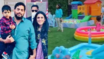 Prithvi Akash Ambani's Family Hosts A Pool Party For Him And His Friends At The Play Area In Antilia