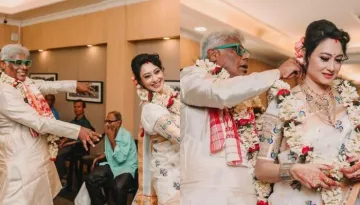 Ashish Vidyarthi Ties Gold 'Magalsutra' To Wife, Rupali, Performs Bihu With Ladylove